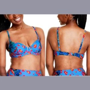 NEW Tabitha Brown‎ x Target [ Small ] Tropical/Leopard Underwire Bikini Top